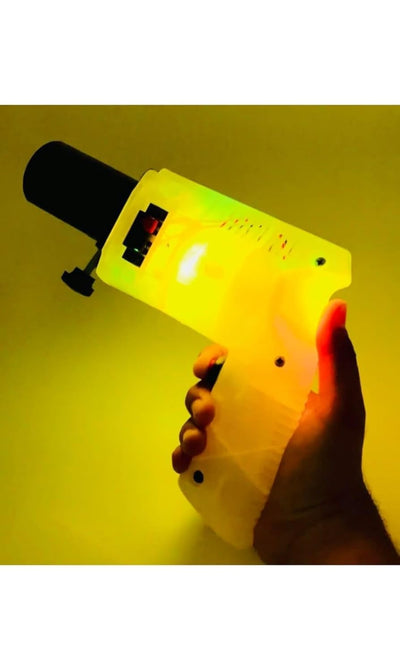 Payro Sparkle Party Gun Matel With LED White