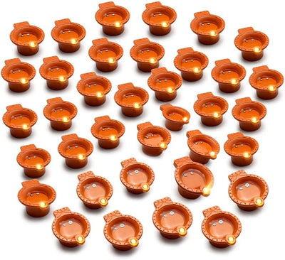 Diya Curtain LED Lights with 6-Big 6-Small Diya