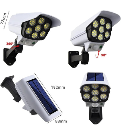 Fake Camera & Sensor Solar Light