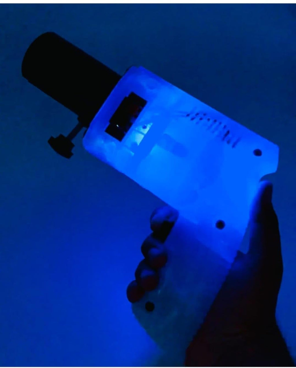 Payro Sparkle Party Gun Matel With LED White