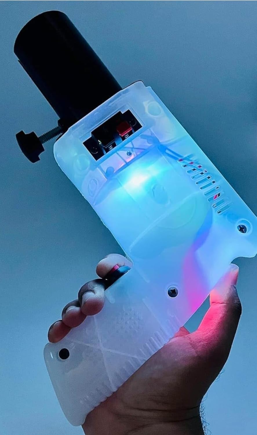 Payro Sparkle Party Gun Matel With LED White