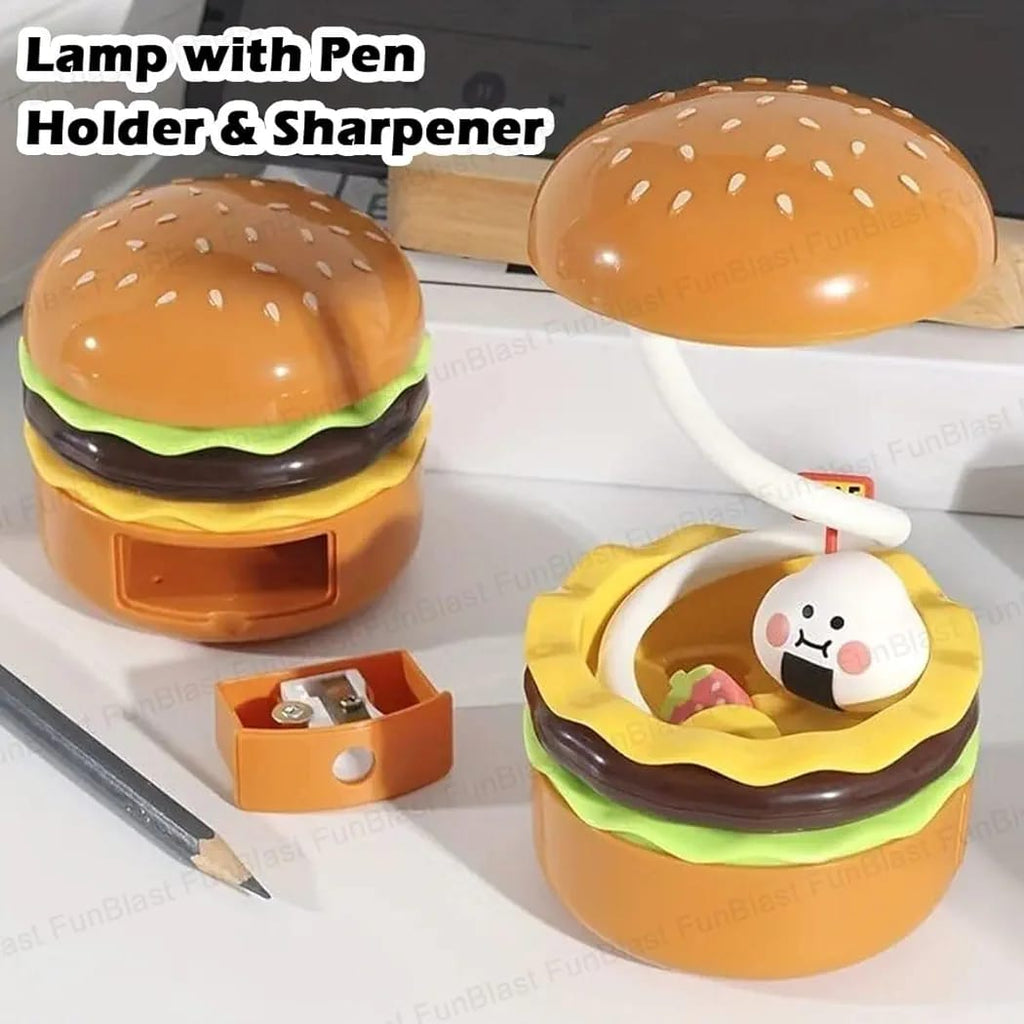 Burger Table Lamp With Pencil Sharpener