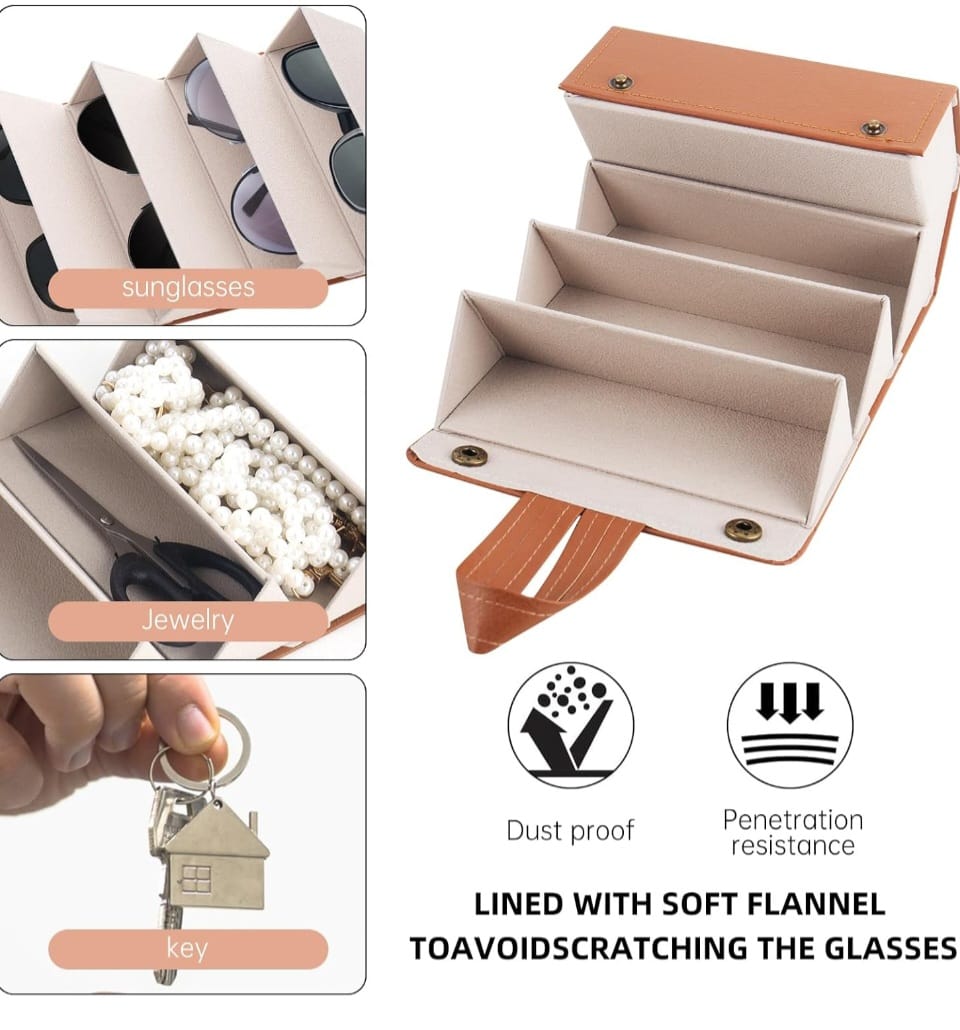 5-Slot Glasses Storage Case