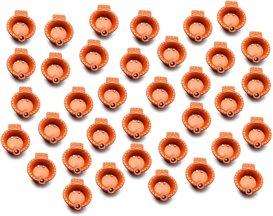 Diya Curtain LED Lights with 6-Big 6-Small Diya