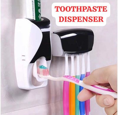 5 Toothbrush Holders & Dispenser