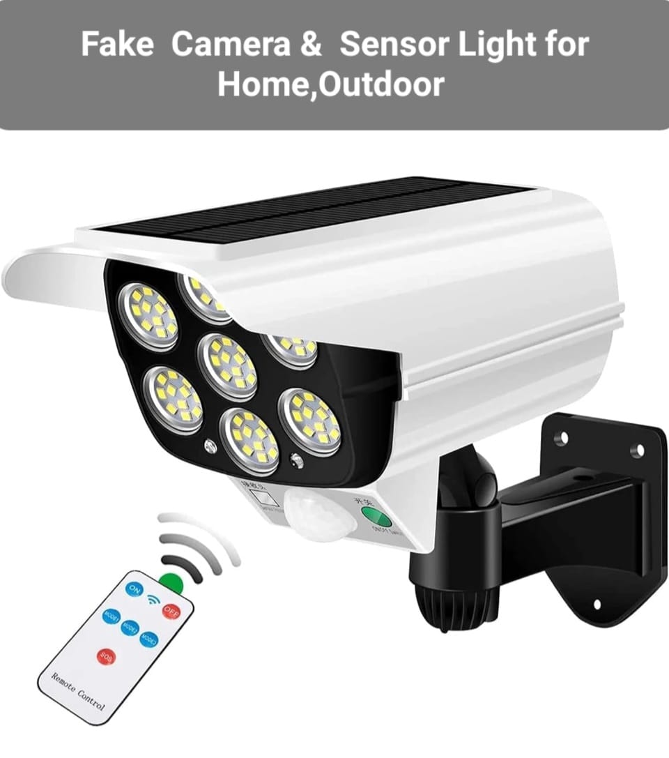 Fake Camera & Sensor Solar Light