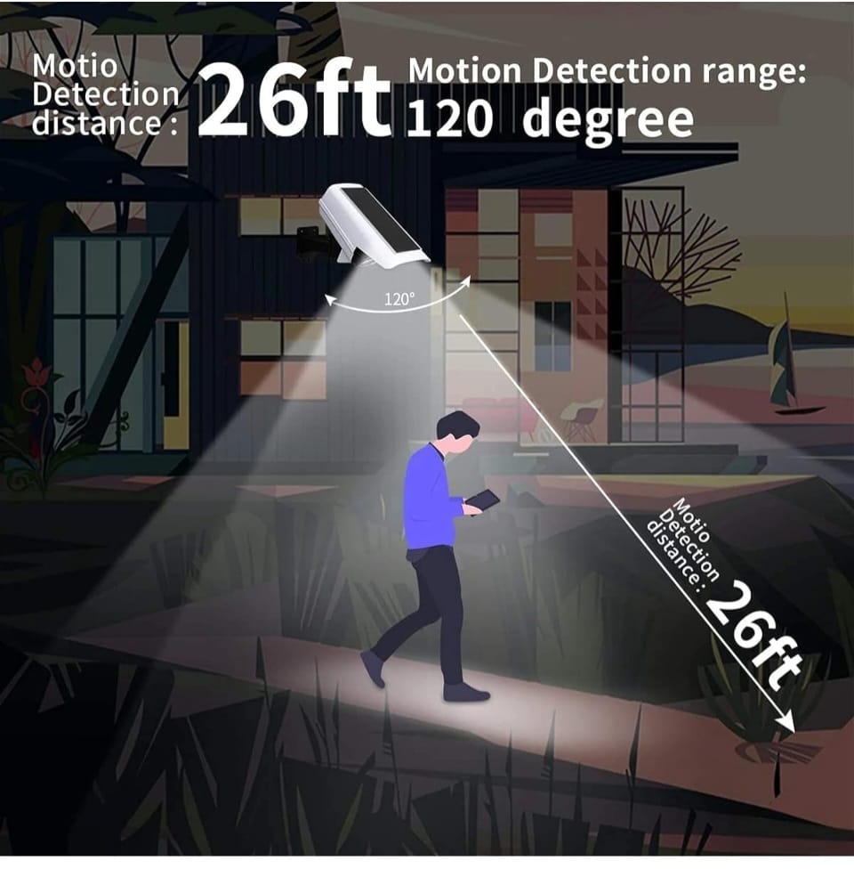 Fake Camera & Sensor Solar Light