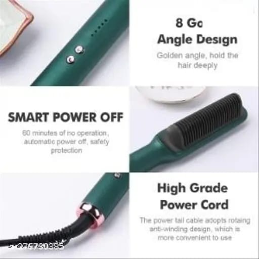 Hot Comb Hair Straightener Rechargeable