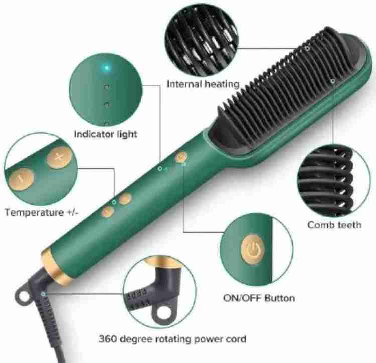 Hot Comb Hair Straightener Rechargeable