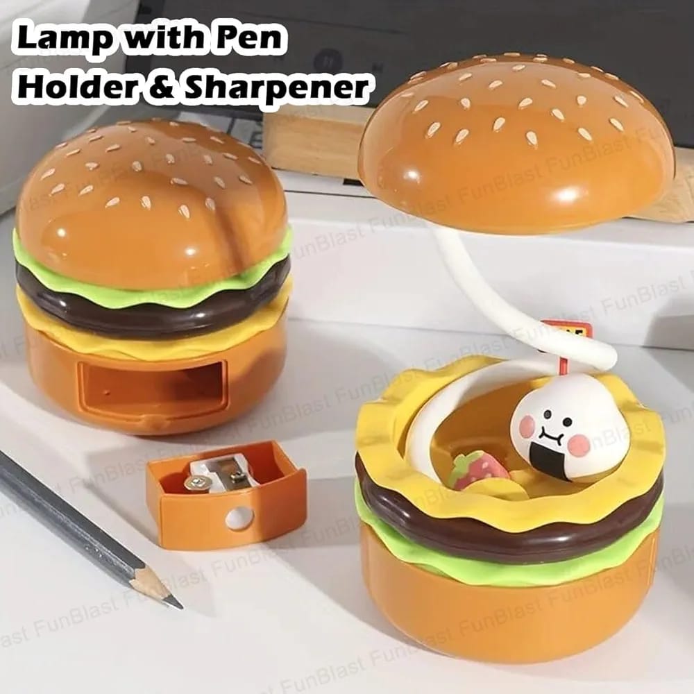 Burger Table Lamp With Pencil Sharpener